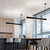 4 ft. LED Black Linear Up / Down Light Fixture, 3 CCT 3500K-5000K, 6000 Lumens, Adjustable Light Output, Suspension Pendant Mounting