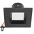 4 in. 5 CCT Retrofit Square Recessed LED Downlight, Black Trim, 800 Lumens, Color Selectable 2700K-5000K