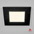 4 in. 2 Hour Fire Rated Slim Square Recessed LED Downlight, Black Trim, Canless IC Rated, 800 Lumens, 5 CCT Color Selectable 2700K-5000K