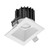 2 in. Slim Square Sloped Recessed Anti-Glare LED Downlight, White Trim, Canless IC Rated, 600 Lumens, 5 CCT 2700K-5000K