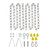 4 ft. 40-Watt LED Linear Strip Shop Light, White, Emergency Battery Backup, Select Color Temp/Wattage, up to 5600 Lumens
