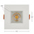 2 in. Slim Square Recessed Anti-Glare LED Downlight, Stone Gray Trim, Canless IC Rated, 500 Lumens, 5 CCT 2700K-5000K