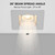 4 in. Slim Square Recessed Anti-Glare LED Downlight, Stone Gray Trim, Canless IC Rated, 1200 Lumens, 5 CCT 2700K-5000K