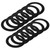 6 in. Goof Rings for Recessed Lights, Can or Canless Downlight Trim Ring, Black (12-Pack)