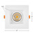 4 in. Adjustable Square Recessed Anti-Glare LED Gimbal Downlight, Canless IC Rated, 1100 Lumens, 5 CCT 2700K-5000K, 360° Rotation