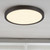 9 in. Black LED Flush Mount Ceiling Light, 5 CCT 2700K-5000K, 1600 Lumens, Dimmable