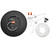 9 in. Black LED Flush Mount Ceiling Light, 5 CCT 2700K-5000K, 1600 Lumens, Dimmable
