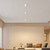 2 in. 3 Head LED Slim Square Recessed Floating Gimbal Downlight, White, Canless IC Rated, 2000 Lumens, 5 CCT 2700K-5000K