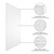 2'x4' LED Flat Panel Ceiling Light Fixture, Selectable Color Temperature / Wattage, Up to 5000 Lumens (4 Pack)
