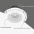 3 in. 5 CCT Adjustable LED Slim Trimless Eyeball Gimbal Downlight, 600 Lumens, Color Selectable 2700K-5000K, 360° Rotation