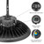 12 in. LED UFO High Bay Motion Sensor Light Fixture, Hardwired, 40,800 Lumens, 3 CCT 4000K-5700K, Selectable Wattage 150-240