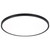 24 in. Black LED Flush Mount Ceiling Light, 5 CCT 2700K-5000K, 3300 Lumens, Dimmable