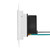 Vertical Trimless LED Step Light, Indoor/Outdoor Stair Light, 5 CCT Color Selectable 2700K-5000K, White