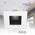 5 in. and 6 in. Retrofit Square Recessed Anti-Glare LED Downlight, White Trim Black Baffle, 1200 Lumens, 5 CCT 2700K-5000K