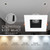 6 in. Slim Square Recessed Anti-Glare LED Downlight, White Trim Black Baffle, Canless IC Rated, 1200 Lumens, 5 CCT 2700K-5000K