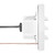 Horizontal LED Grated Step Light, Indoor/Outdoor Stair Light, 3 CCT Color Selectable 3000K/4000K/5000K, White (2 Pack)