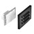 Horizontal LED Grated Step Light, Indoor/Outdoor Stair Light, 3 CCT Color Selectable 3000K/4000K/5000K, Black (2 Pack)