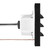 Horizontal LED Grated Step Light, Indoor/Outdoor Stair Light, 3 CCT Color Selectable 3000K/4000K/5000K, Black (2 Pack)