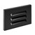 Horizontal LED Grated Step Light, Indoor/Outdoor Stair Light, 3 CCT Color Selectable 3000K/4000K/5000K, Black (2 Pack)