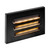 Horizontal LED Grated Step Light, Indoor/Outdoor Stair Light, 3 CCT Color Selectable 3000K/4000K/5000K, Black (2 Pack)