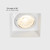 3 in. 5 CCT Adjustable Square LED Slim Trimless Eyeball Gimbal Downlight, 600 Lumens, Color Selectable 2700K-5000K, 360° Rotation