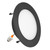 4 in. Flat Lens Retrofit Recessed LED Downlight, Black Trim, 800 Lumens, 5 CCT Color Selectable 2700K-5000K