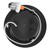 4 in. Flat Lens Retrofit Recessed LED Downlight, Black Trim, 800 Lumens, 5 CCT Color Selectable 2700K-5000K