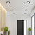 6 in. Flat Lens Retrofit Recessed LED Downlight, Black Trim, 1000 Lumens, 5 CCT Color Selectable 2700K-5000K