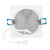 3 in. Slim Square Recessed LED Downlight, Canless IC Rated, 500 Lumens, 5 CCT Color Selectable 2700K-5000K