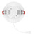 4 in. Recessed LED Downlight, Canless w/ Deep Baffle, 600 Lumens, 5 CCT Color Selectable 2700K-5000K