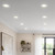 4 in. Recessed LED Downlight, Canless w/ Deep Baffle, 600 Lumens, 5 CCT Color Selectable 2700K-5000K
