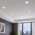 4 in. Recessed LED Downlight, Canless w/ Deep Baffle, 600 Lumens, 5 CCT Color Selectable 2700K-5000K