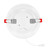 6 in. Recessed LED Downlight, Canless w/ Deep Baffle, 1200 Lumens, 5 CCT Color Selectable 2700K-5000K