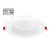 6 in. Recessed LED Downlight, Canless w/ Deep Baffle, 1200 Lumens, 5 CCT Color Selectable 2700K-5000K