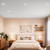6 in. Recessed LED Downlight, Canless w/ Deep Baffle, 1200 Lumens, 5 CCT Color Selectable 2700K-5000K