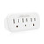 3 Outlet Grounded Wall Plug Adapter (4 Pack)