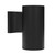 LED Cylinder Outdoor Wall Wash, Sconce Light, 12 Watt, 1050 Lumens, 5 CCT 2700K-5000K, Dusk To Dawn Sensor, Black - 8 in. Height