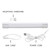12 in. LED Under Cabinet Light, Linkable, 600 Lumens, 3000K Warm White, White, On/Off Switch