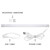 24 in. LED Under Cabinet Light, Linkable, 1200 Lumens, 3000K Warm White, White, On/Off Switch