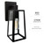 LED Outdoor Wall Light, ST19 Edison Bulb Included, 800 Lumens, Clear Glass, 2700K Warm White - 12.5 in. Height