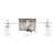 Chrome 3-Light LED Bath and Vanity Fixture, 2400 Lumens, 2700K Warm White ST19 Bulbs Included