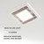 80 CFM Bathroom Exhaust Fan, 1.5 Sones Quiet Operation, Built-in LED Light, Ceiling Mounted