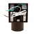 LED Cylinder Outdoor Wall Wash, Sconce Light, 12 Watt, 840 Lumens, 3000K Warm White, Dusk To Dawn Sensor, Brown - 8 in. Height