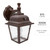 LED Porch Lantern Outdoor Wall Light, Aged Bronze w/ Clear Water Glass, Dusk to Dawn Sensor, 875 Lumens, 3000K Warm White - 11 in. Height