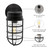 LED Cage Light Wall Lantern, Outdoor Porch Light w/ A19 Edison Bulb, 800 Lumens, 2700K Warm White, Dimmable - 10 in. Height