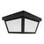 LED Outdoor Porch Ceiling Light, Black w/ Frosted White Lens, 1000 Lumens, 3000K Warm White