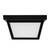 LED Outdoor Porch Ceiling Light, Black w/ Frosted White Lens, 1000 Lumens, 3000K Warm White