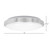 14 in. LED Round Flush Mount Ceiling Light, Brushed Aluminum Trim, Dimmable, 3000K Warm White, 1600 Lumens