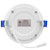 4 in. Slim Recessed LED Downlight, Canless IC Rated, 750 Lumens, 5 CCT Color Selectable 2700K-5000K