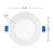 4 in. 5 CCT Slim Recessed LED Downlight, 750 Lumens, Color Selectable 2700K-5000K (12 Pack)